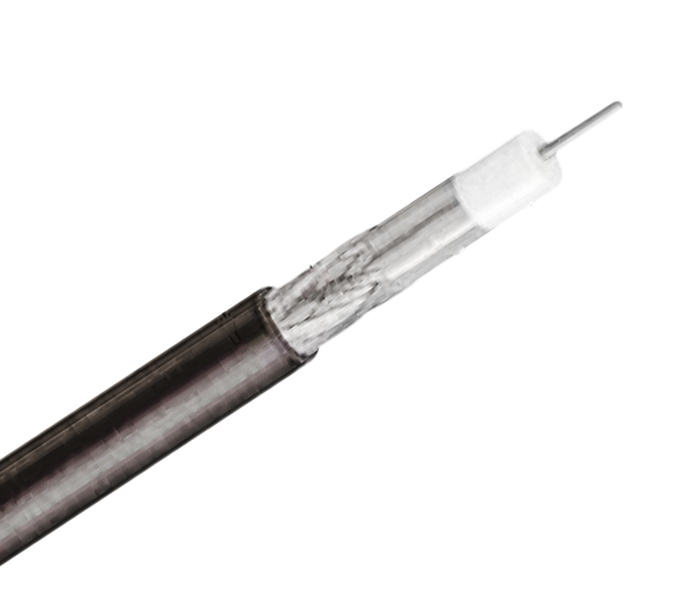Štandardný koaxiálny kábel série RG11 75 Ohm – jedna páska a opletenie