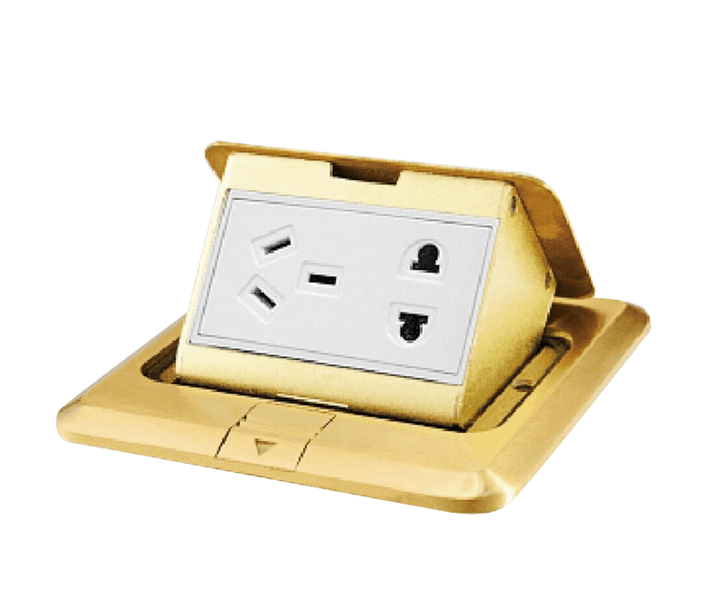 Výsuvná uzemňovacia zásuvka Medená kabeláž Príslušenstvo pre rozvody energie